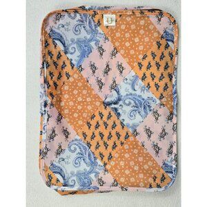 Free People U Travel Organizer Bag Paisley & Floral Patchwork Makeup Cosmetics